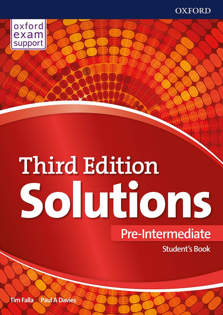 Енглески језик 1, Solutions 3rd edition Pre-intermediate, уџбеник за први разред средње школе