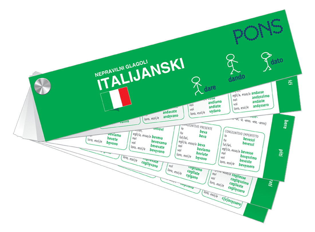 PONS, Неправилни глаголи за учење италијанског језика
